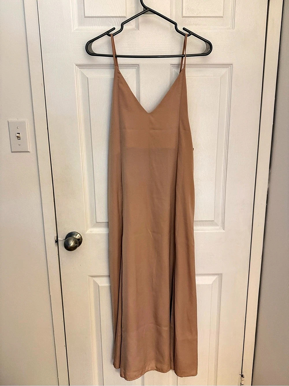 earth music&ecology Brown Maxi Slip Dress Like New